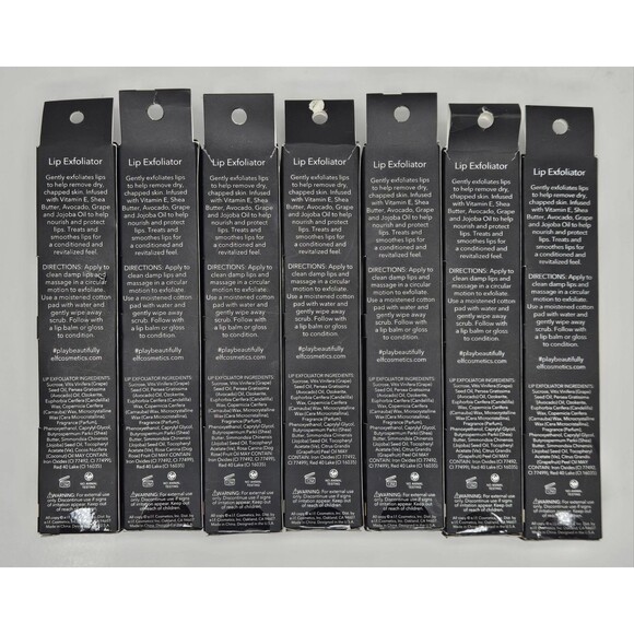 7 Pack E.L.F. Lip Exfoliator Grapefruit - Coconut - Rose NIB Sealed 0.11oz Each - Picture 2 of 2